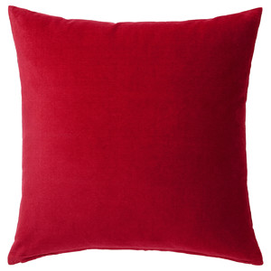 SANELA Cushion cover, red, 50x50 cm