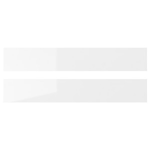 RINGHULT Drawer front, high-gloss white, 60x10 cm, 2 pack