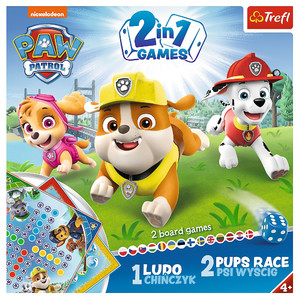 Trefl Board Game Paw Patrol 2in1 Ludo & Pups Race 4+