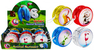 Yoyo 6cm, light, animals, 1pc, assorted colours