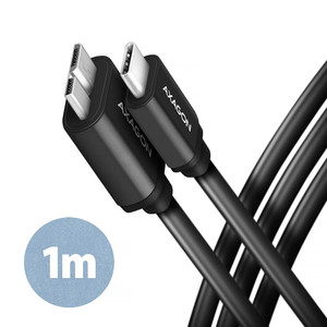 AXAGON USB Cable BUMM3-CM10AB cable USB Micro-B USB-C