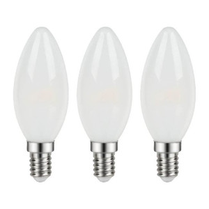 Diall LED Bulb Filament C35 E14 470 lm 4000 K 3-pack