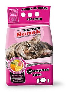 Cat Litter Super Benek Compact Citrus Freshness 10L