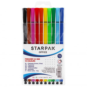 Starpak Fineliners 0.4mm 10 Colours