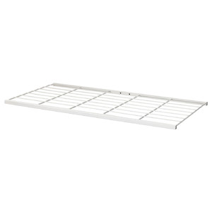 JOSTEIN Shelf, wire/in/outdoor white, 77x40 cm