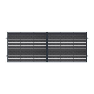 Double Swing Gate 400 x 150 cm, galvanized, anthracite