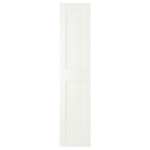 GRIMO Door with hinges, white, 50x229 cm
