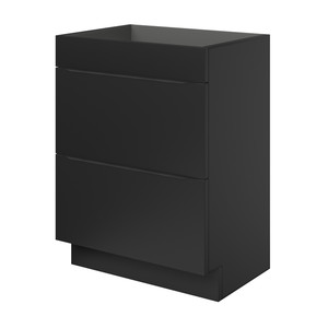 GoodHome Wash-basin Cabinet Imandra 60 cm, matt black