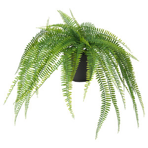FEJKA Artificial potted plant, in/outdoor hanging/fern, 12 cm