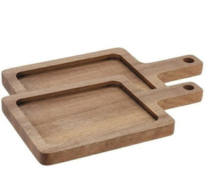 Serving Dish Set of 2, acacia wood