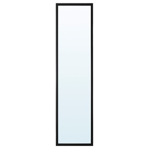 LILJETRÄD Mirror, black, 30x115 cm