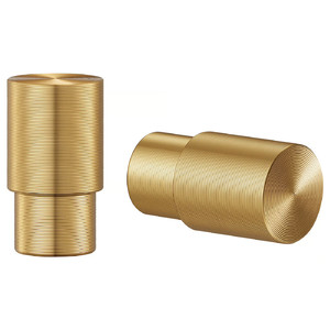 STALLKVAST Knob, brass-colour, 14 mm