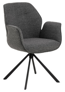 Swivel Chair with Armrests Aura, anthracite