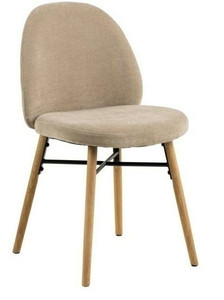 Dining Chair Sophia, beige/oak