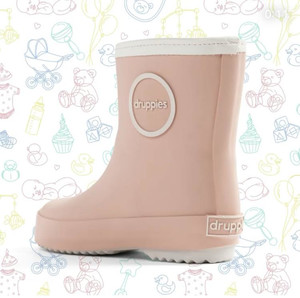 Druppies Rainboots Wellies for Kids Newborn Boot Size 25, pastel rose