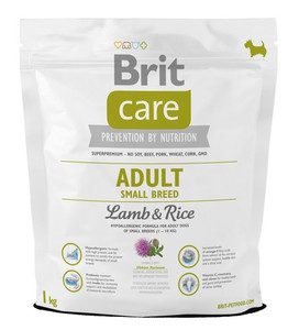 Brit Care Dog Food New Adult Small Breed Lamb & Rice 1kg