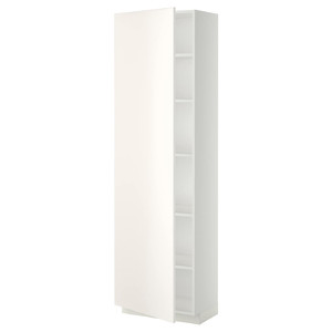 METOD High cabinet with shelves, white/Veddinge white, 60x37x200 cm