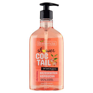 Bielenda Shower Coctail Refreshing Shower Gel Peach & Kombucha 95% Natural 400ml