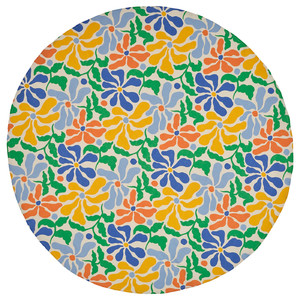 PILLERSTARR Tablecloth, multicolour round, 150 cm