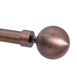 Curtain Pole Finial Modern 19 mm, copper