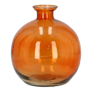 Glass Vase 15x17cmm, orange