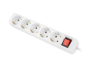 Lanberg Power Strip 3m 5x Schuko Outlet PS1-05F-0300-W, white