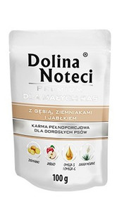 Dolina Noteci Premium Wet Dog Food with Goose, Potatoes & Apple 100g