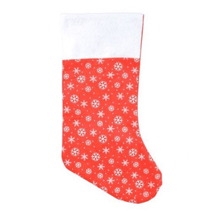 Christmas Gift Stocking with Snowflakes