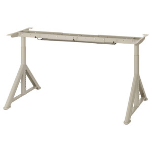 IDÅSEN Underframe for table top, beige, 146x67x76 cm