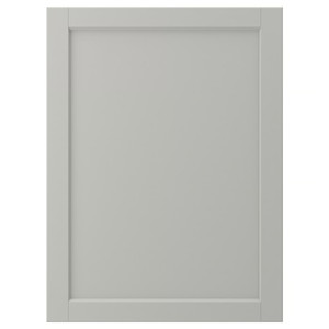 LERHYTTAN Door, light grey, 60x80 cm