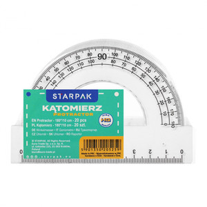 Starpak Protractor 180 10cm 20pcs