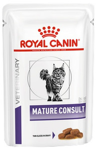 Royal Canin Veterinary Care Mature Consult Cat Wet Food Pouch 85g