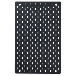 SKÅDIS Pegboard, black, 36x56 cm