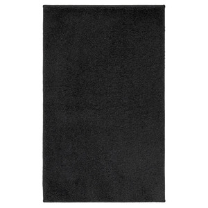 BACKMÅRA Bath mat, black, 50x80 cm