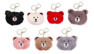 Plush Keychain Teddy Bear 1pc, assorted colours