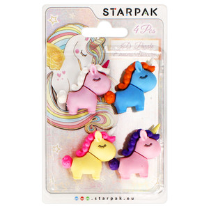 Starpak 3D Puzzle Erasers 5pcs Unicorn