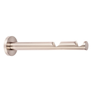 Double Curtain Pole Bracket Coloursl 19 mm, straight, nickel