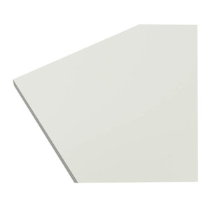 GoodHome Bathroom Countertop Perma 80 x 45 cm, white