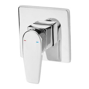 GoodHome Shower Mixer Tap Howick, flush-mounted, chrome
