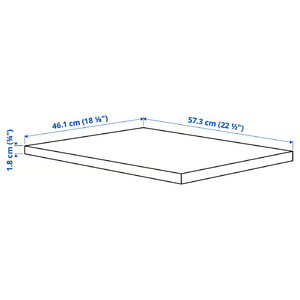 KOMPLEMENT Shelf, beige, 50x58 cm