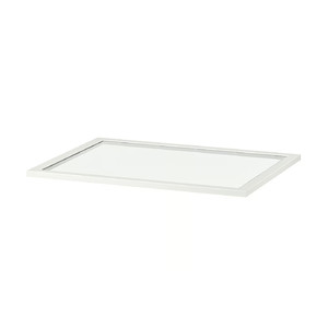 KOMPLEMENT Glass shelf, white, 75x58 cm