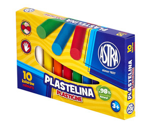 Astra Plasticine 10 Colours 98% Natural