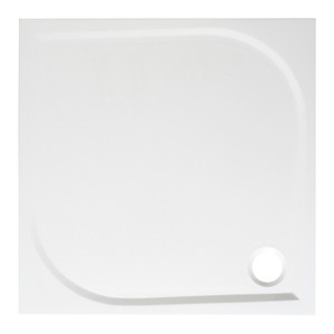 Square Composite Shower Tray GoodHome Limski 80x80cm