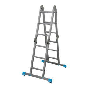 MacAllister 3 Way 4 x 3 Steps Folding Combination Ladder
