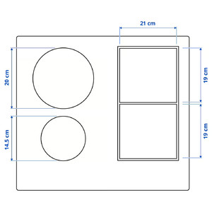 KOLSTAN Induction hob, IKEA 500 black, 58 cm