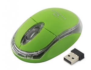 Esperanza Wireless Optical Mouse CONDOR, 3D, 2.4GHz, TM120G, green