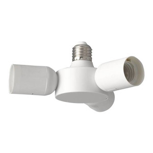 E27 Socket Adapter to 3x E27 Rueda, white