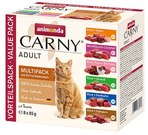 Animonda Carny Cat Food Multipack 8x85g