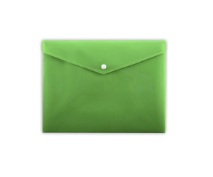 Document Wallet Plastic Folder PP A5, green