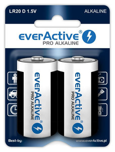 EverActive Alkaline LR20/D Batteries 2 Pack